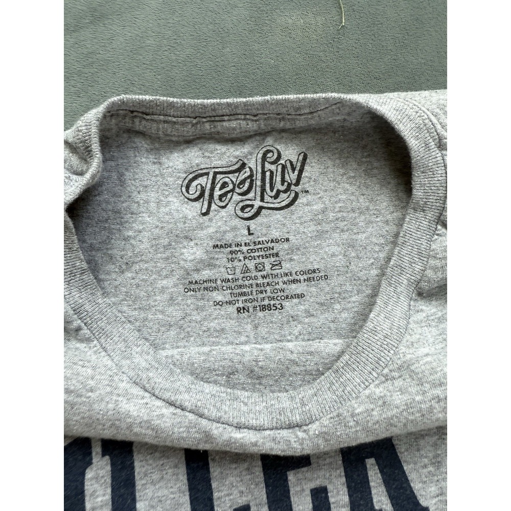Miller Lite Adult L Gray T-Shirt - Picture 2 of 2